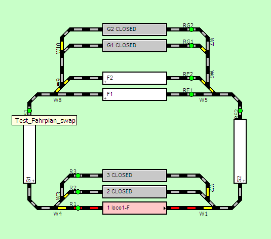 schedules with changes of direction schedules with changes of direction